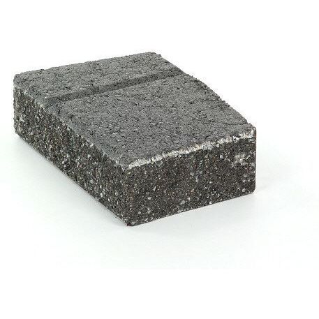 Muurikivi Rudus Muurikko kulmakivi, 352x235x100mm, sileä, musta