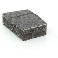 Muurikivi Rudus Muurikko kulmakivi, 352x235x100mm, sileä, musta