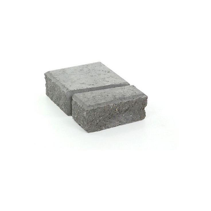 Muurikivi Rudus Muurikko päätypari, 100mm, sileä, harmaa