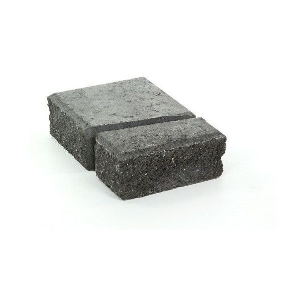 Muurikivi Rudus Muurikko päätypari, 100mm, sileä, musta
