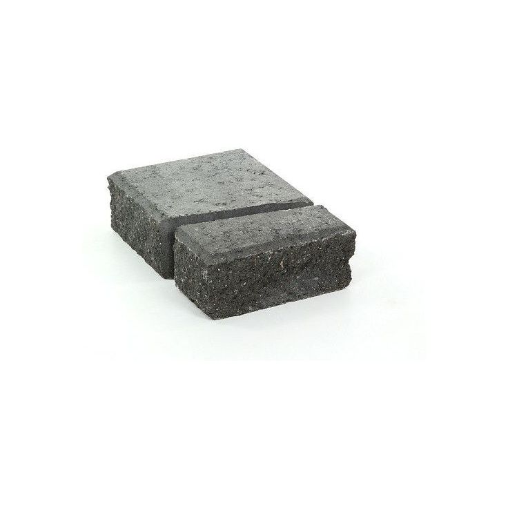 Muurikivi Rudus Muurikko päätypari, 100mm, sileä, musta