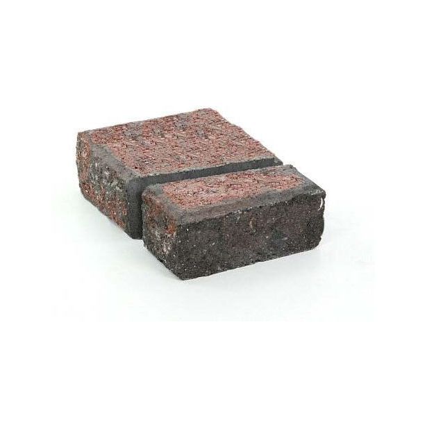 Muurikivi Rudus Muurikko päätypari, 100mm, sileä, punamusta