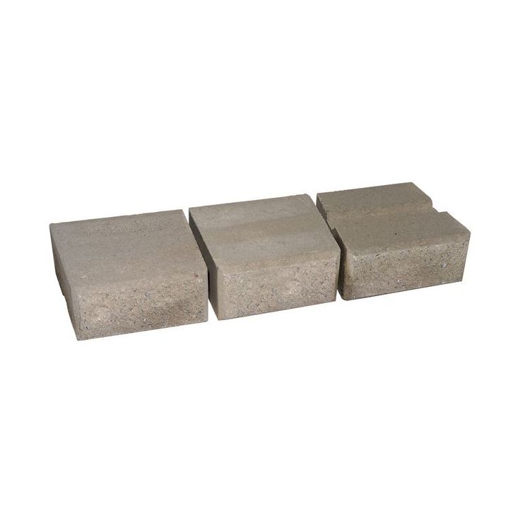 Muurikivi Rudus Muurikko kaarrekivet, 235x235x100mm, sileä, harmaa