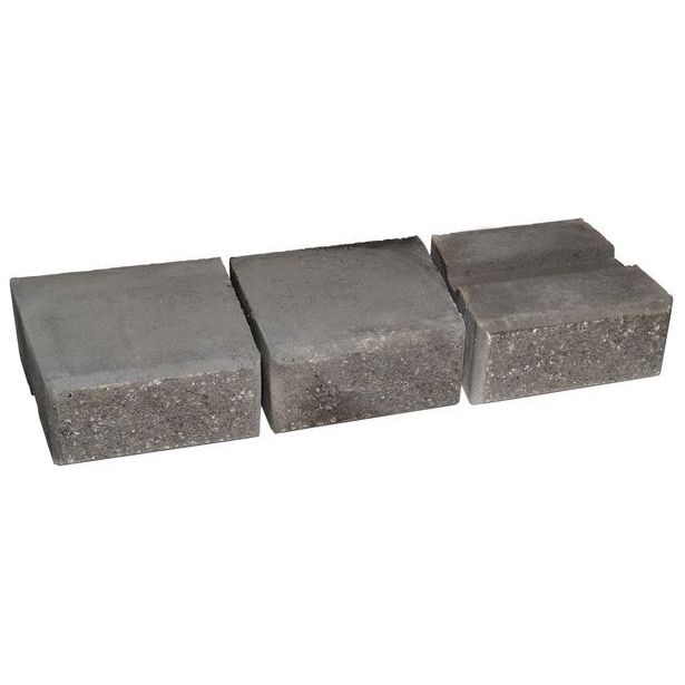 Muurikivi Rudus Muurikko kaarrekivet, 235x235x100mm, sileä, musta