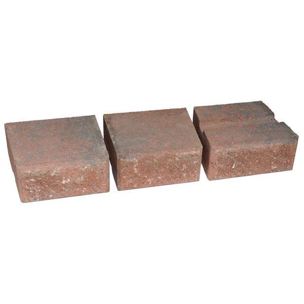 Muurikivi Rudus Muurikko kaarrekivet, 235x235x100mm, sileä, punamusta
