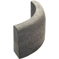 Upotettava reunakivi Rudus J8, kaarre R500 kupera, 800x110x300mm, sileä, harmaa