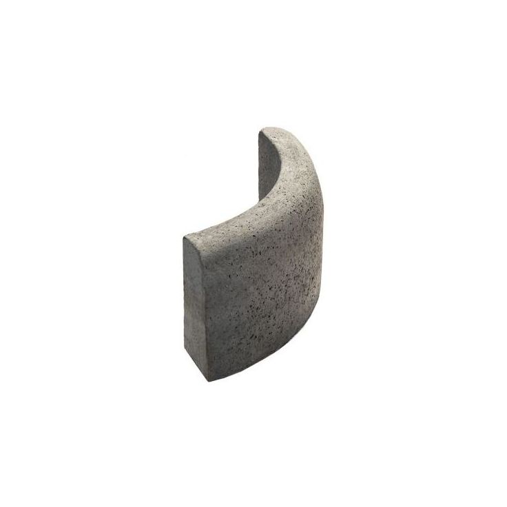 Upotettava reunakivi Rudus J8, kaarre R500 kupera, 800x110x300mm, sileä, harmaa