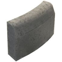 Upotettava reunakivi Rudus J7, kaarre R1000 kupera, 500x110x300mm, sileä, harmaa