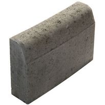 Upotettava reunakivi Rudus J4, kaarre R4000 kupera, 500x110x300mm, sileä, harmaa