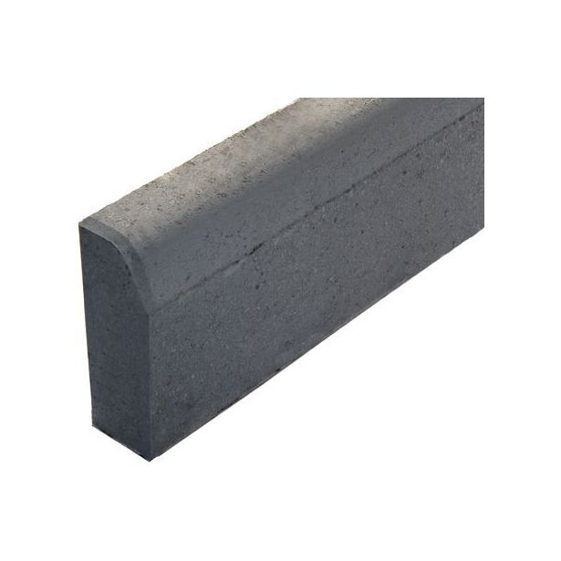 Upotettava reunakivi Rudus J1, suora, 800x110x300mm, sileä, harmaa