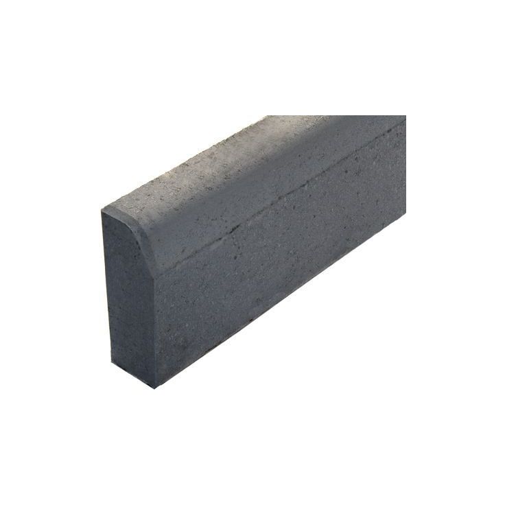Upotettava reunakivi Rudus J1, suora, 800x110x300mm, sileä, harmaa