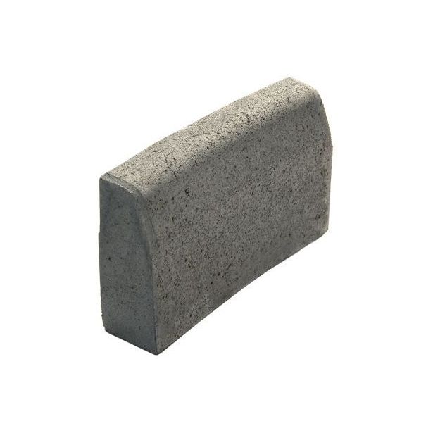 Upotettava reunakivi Rudus J55, kaarre R3000 kovera, 500x110x300mm, sileä, harmaa