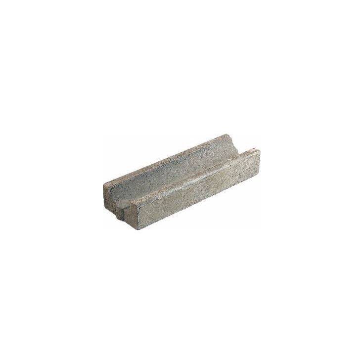 Vesikouru Rudus Piha 180, 500x260x135mm, sileä, harmaa