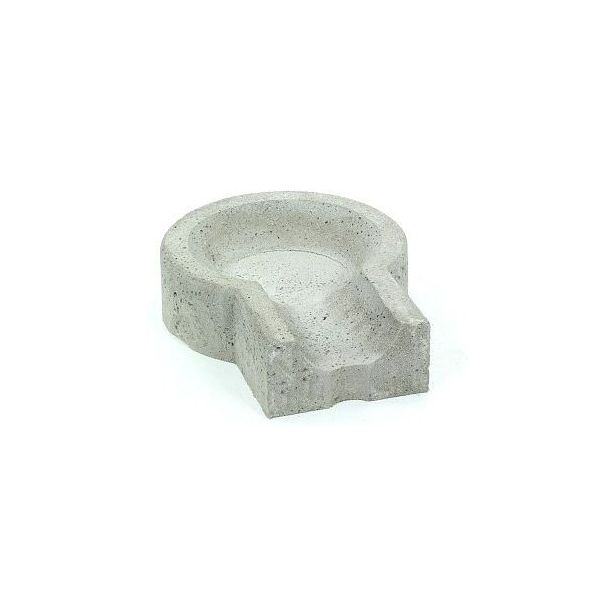 Loiskekuppi Rudus Kevyt 125, 440x195x100mm, sileä, harmaa