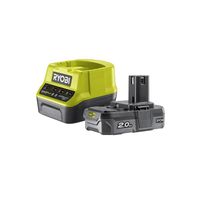 Akku ja laturi Ryobi ONE+ RC18120-120, 18V, 2.0Ah