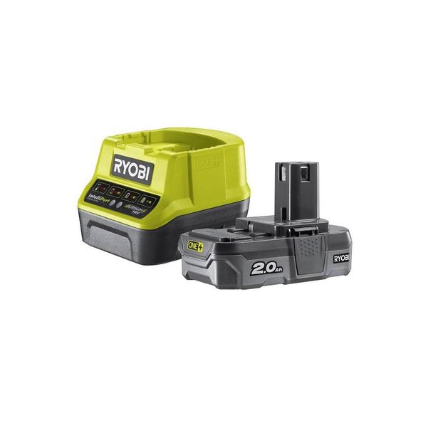 Akku ja laturi Ryobi ONE+ RC18120-120, 18V, 2.0Ah