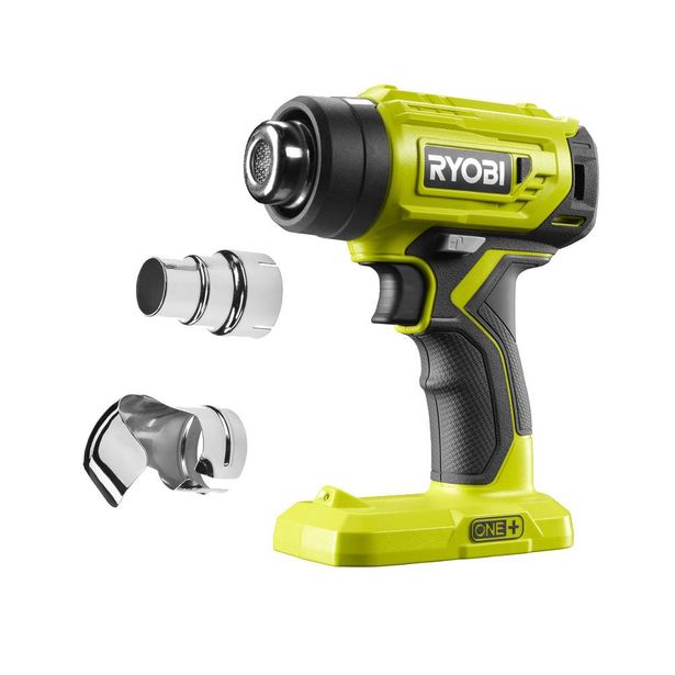 Kuumailmapuhallin Ryobi ONE+ R18HG-0, max. 470°C, 18V, ilman akkua