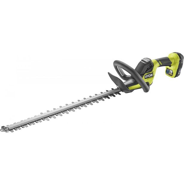Akkupensasleikkuri Ryobi RY18HT55A-120, 55cm, 18V, 2.0Ah akulla