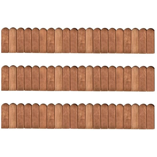 Raja aitarulla 3 kpl 120 cm kyllästetty mänty