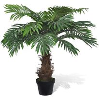 Realistinen keinotekoinen käpypalmu ruukussa 80 cm