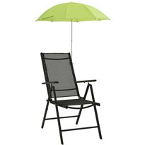 Retkituolin aurinkovarjot 2 kpl vihreä 105 cm