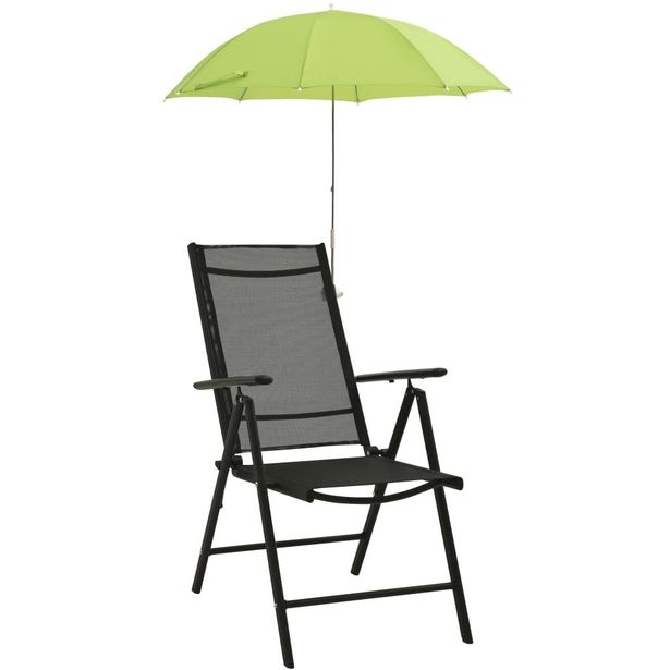 Retkituolin aurinkovarjot 2 kpl vihreä 105 cm_1