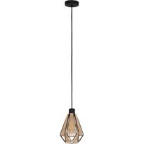 Riippuvalaisin Eglo Adwickle, 40W, 17x14,5cm, ruskea/musta