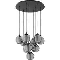 Riippuvalaisin Eglo Ariscani, 10-osainen, Ø65,5cm, musta, Verkkokaupan poistotuote