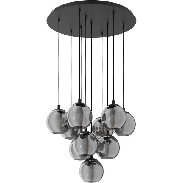 Riippuvalaisin Eglo Ariscani 10-osainen Ø65,5cm musta