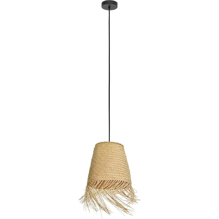 Riippuvalaisin Eglo Aycliffe, 40W, Ø30cm, rottinki/musta