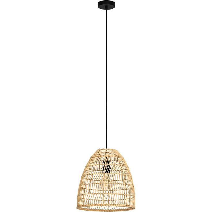 Riippuvalaisin Eglo Ayesgarth 40W Ø33cm rottinki musta