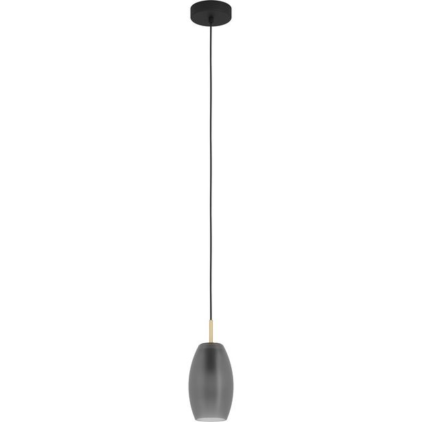 Riippuvalaisin Eglo Batista 40W Ø12cm mattaharmaa harjattu messinki