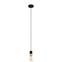 Riippuvalaisin Eglo Calari, 40W, Ø4,5cm, musta/messinki