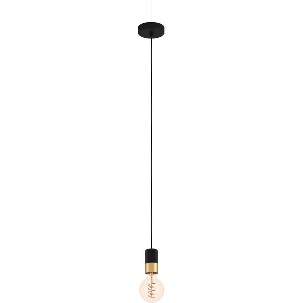 Riippuvalaisin Eglo Calari 40W Ø4 5cm musta messinki