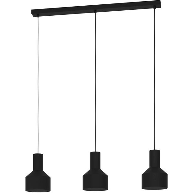 Riippuvalaisin Eglo Casibare 3-osainen musta