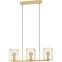 Riippuvalaisin Eglo Cumiole, 3-osainen, 3x40W, 78x15cm, kulta