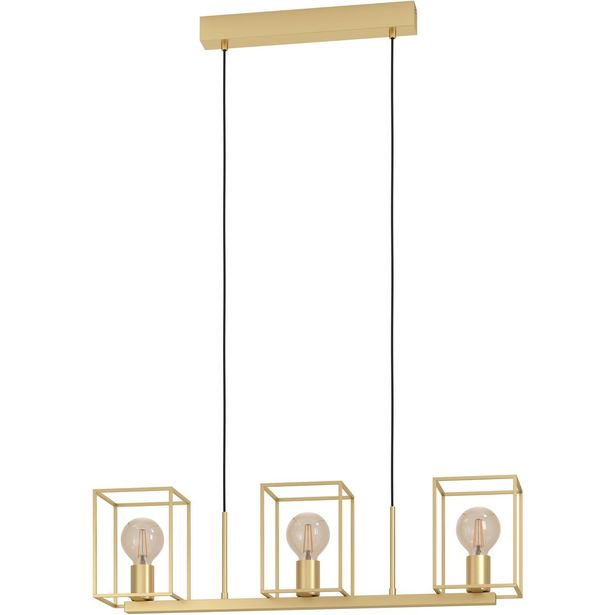 Riippuvalaisin Eglo Cumiole 3 osainen 3x40W 78x15cm kulta