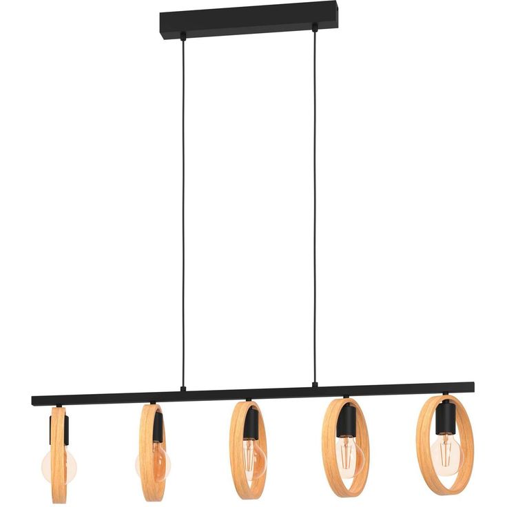 Riippuvalaisin Eglo Ipsden 100,5cm musta/puu