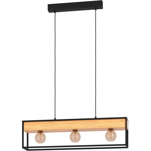 Riippuvalaisin Eglo Libertad 1 3 osainen 76x14cm puu musta