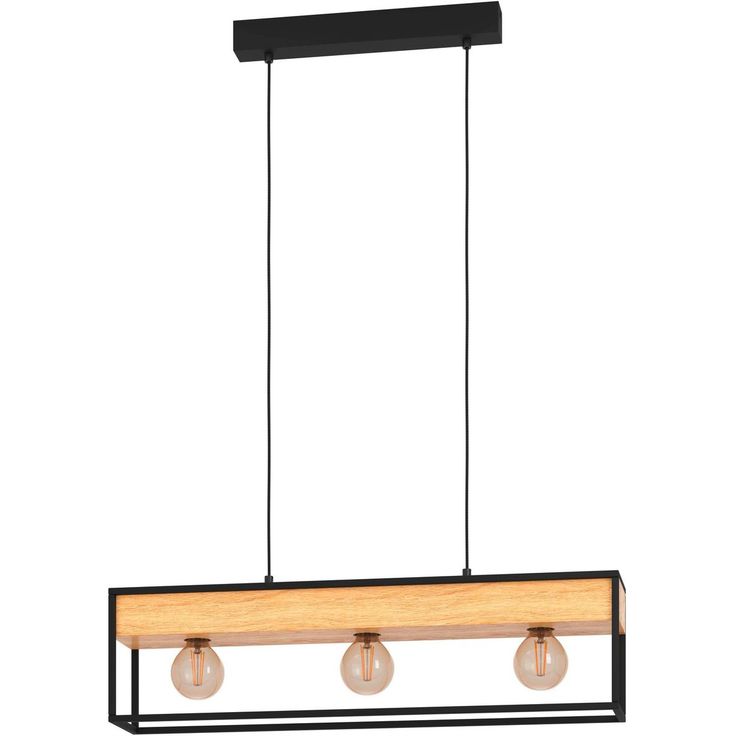 Riippuvalaisin Eglo Libertad 1 3 osainen 76x14cm puu musta