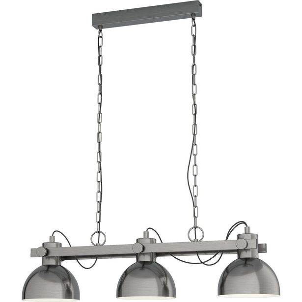 Riippuvalaisin Eglo Lubenham 1 90cm antiikkinikkeli/kerma
