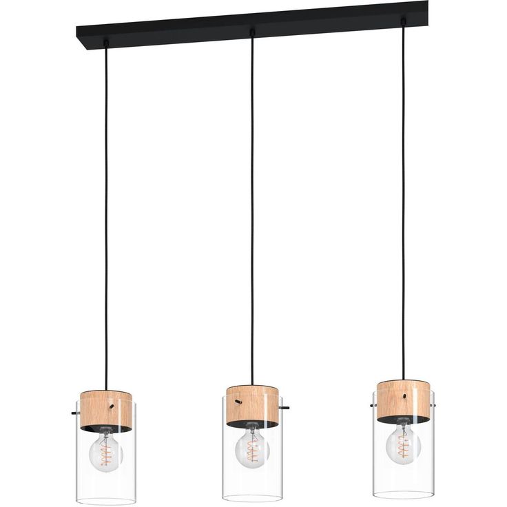 Riippuvalaisin Eglo Madreselva 119cm musta/puu