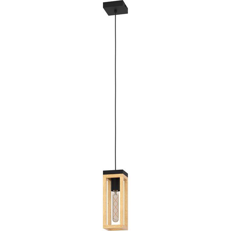 Riippuvalaisin Eglo Nafferton 40W 10x10cm puu musta