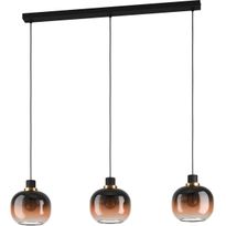 Riippuvalaisin Eglo Oilella, 3-osainen, musta/ruskea