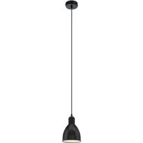 Riippuvalaisin Eglo Priddy, Ø15,5cm, musta