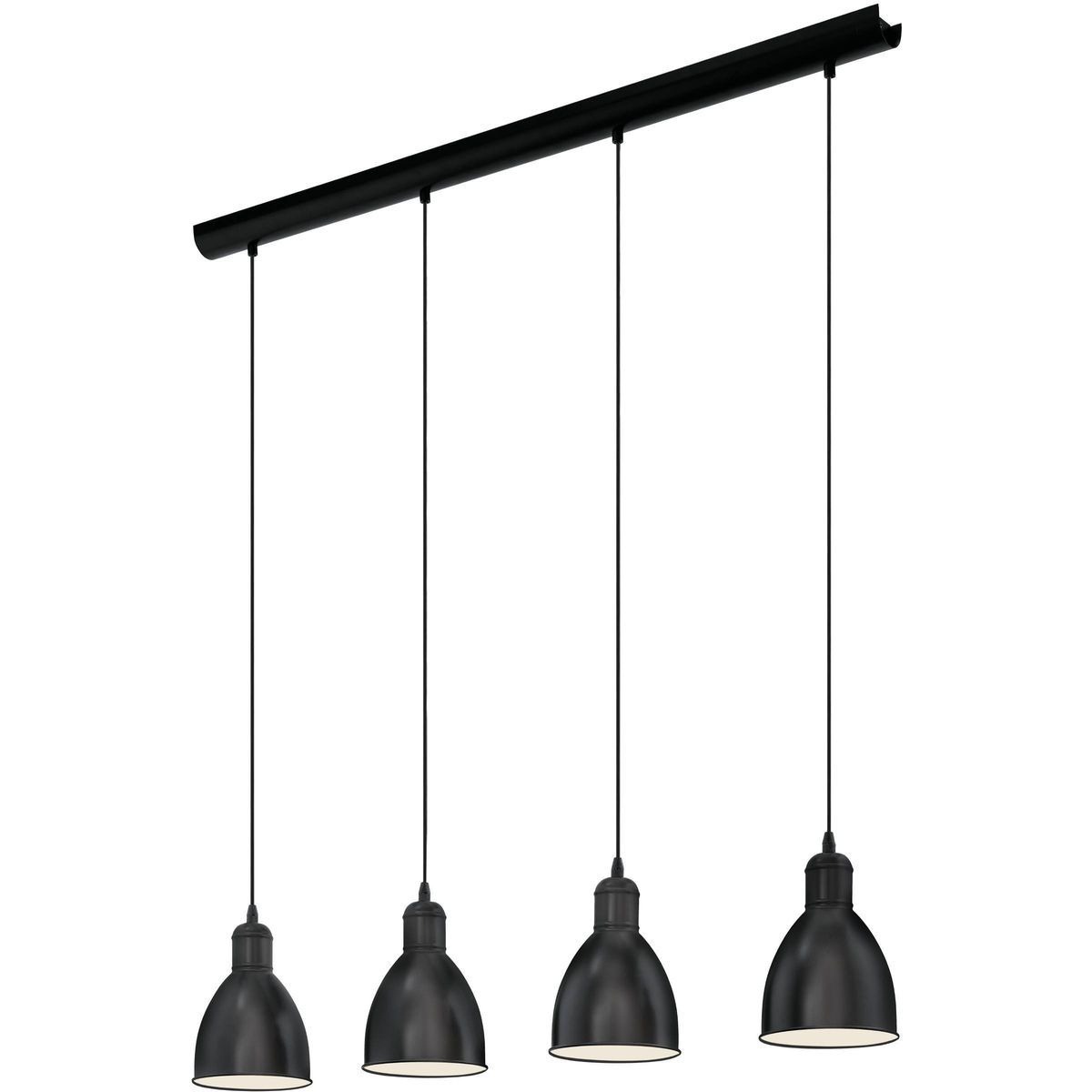 Riippuvalaisin Eglo Priddy, 4-osainen, musta