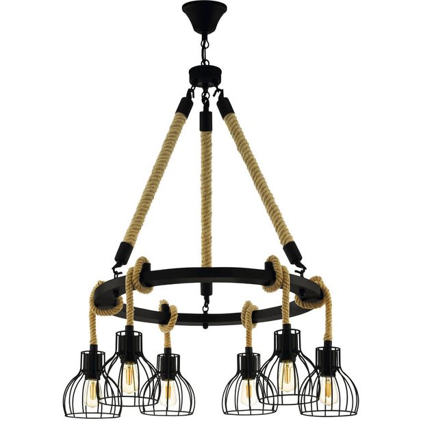 Riippuvalaisin Eglo Rampside Ø76cm musta