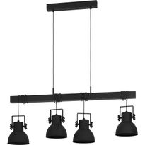 Riippuvalaisin Eglo Shirebrook, 4-osainen, 100x25cm, musta