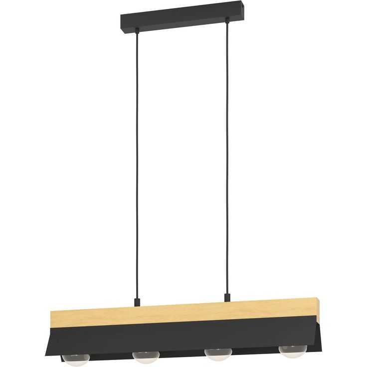 Riippuvalaisin Eglo Tarrafo 4x40W 88x15cm musta puu
