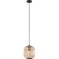 Riippuvalaisin Eglo Vintage Bordesley, Ø21cm, musta/puu